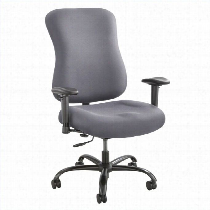 Safco Optimus 400lb Big And Tall Office Chair In Gray