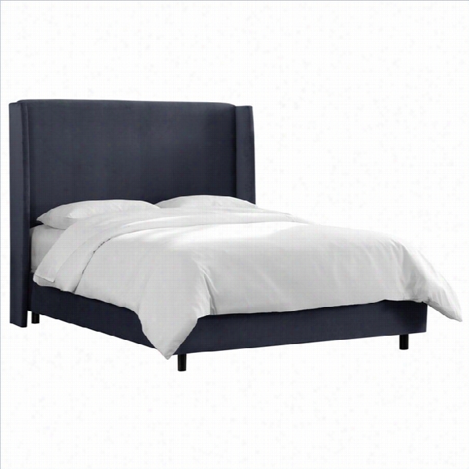 Skyline Furjiture Bed In Lazuli Blue-full