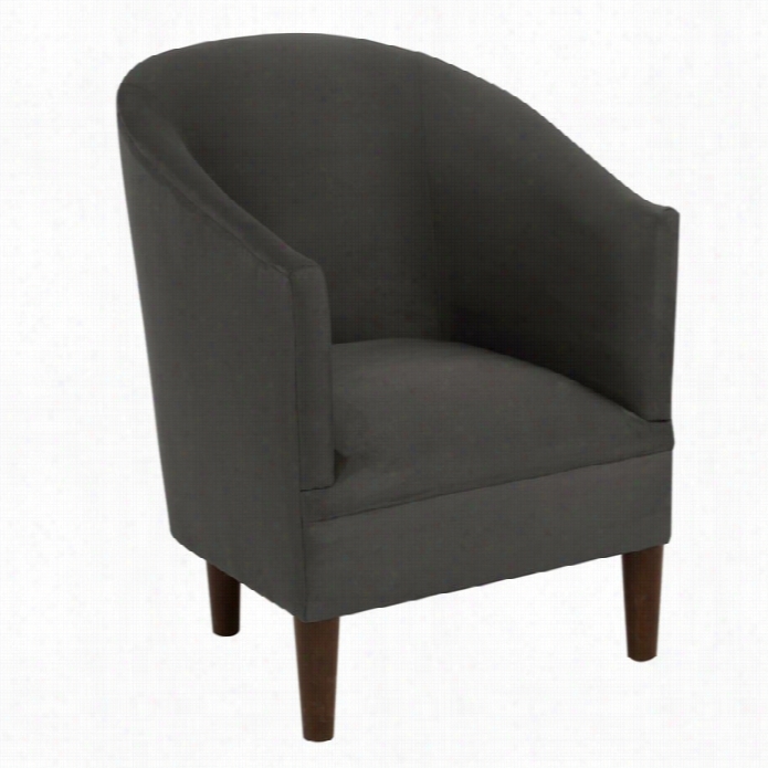 Skyline Upholstereed Tub Chair In Charcoal