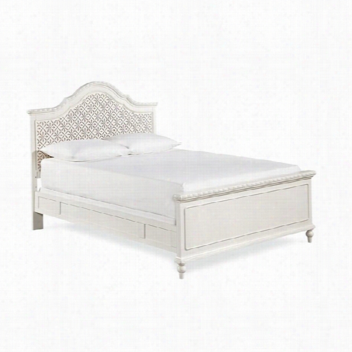 Smartstuff Bellamy The Trellis Full Size Bed In Aisy White