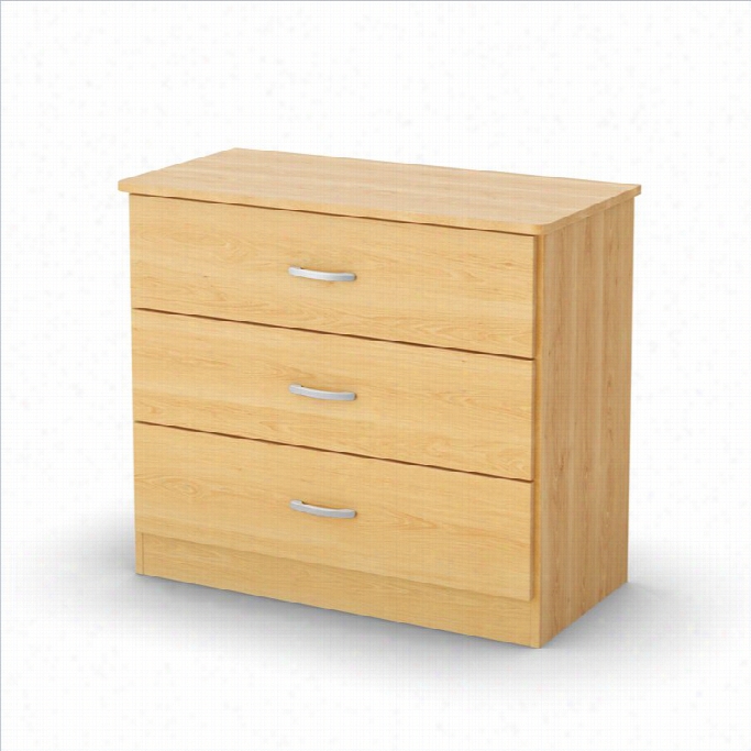 South Shore Libra Kids 3 Draweer Dresser In Natural Maple