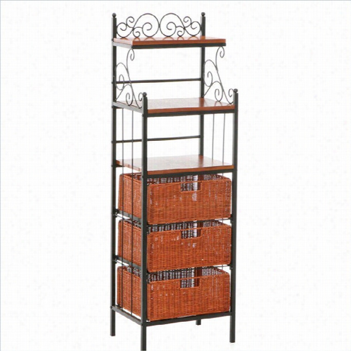 Southern Enterp Rises Rancho 3- Drawer Baker's Rack