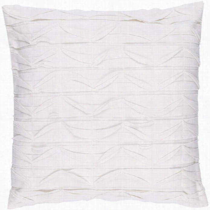 Surya Huckaby Poly Fill 18 Square Pillow In Ivory