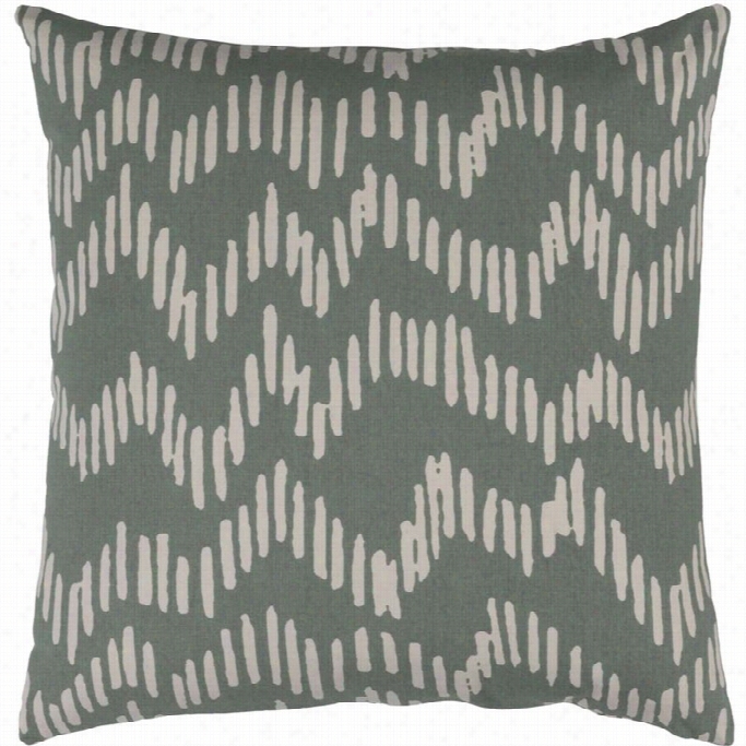 Surya Somerset Down Fill 222 Square Pillow In Moss