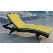 Modway Peer Patio Chaise in Brown and Peridot