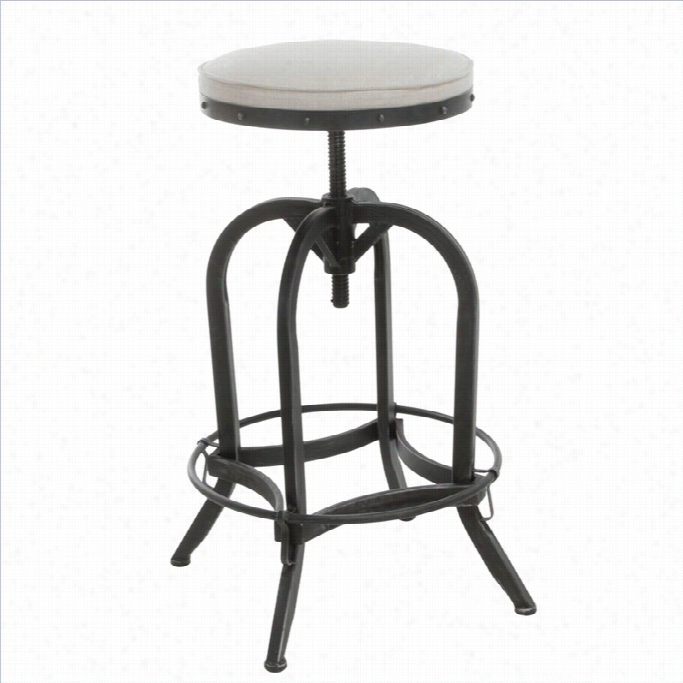 Trent Home 26 Gardnerswivel Bar Stool In Offf --wite
