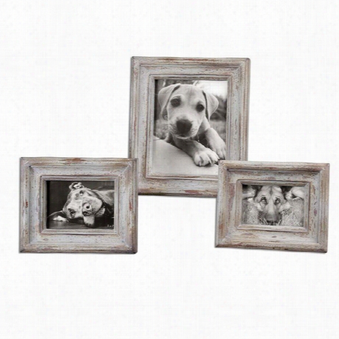 Uttermost Noho Ivory Photo Frames (set  Of 3)