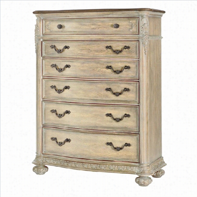 American Drew Jessica Mcclintock  The B Outique 6 Drawer Chest In White Veil