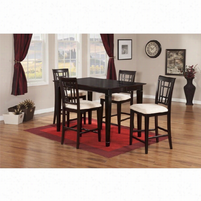 Atlantic Furniture Montego Bay 5piece Butterfly Pub Est In Espresso