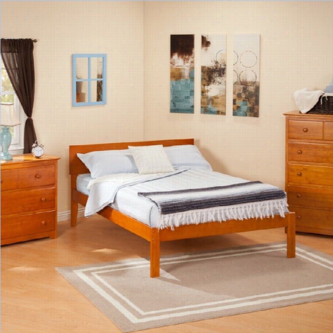 Atlantic Furniture Orlando Bed Upon Trundle In Caaramel Latte