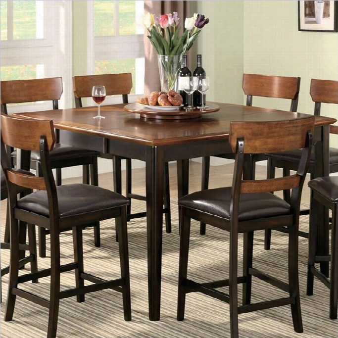 Coaster Franklin Counter Height Dining Table In Brown