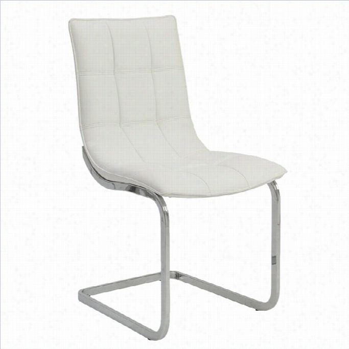 Eurostyle Cha D Dining Chair In White