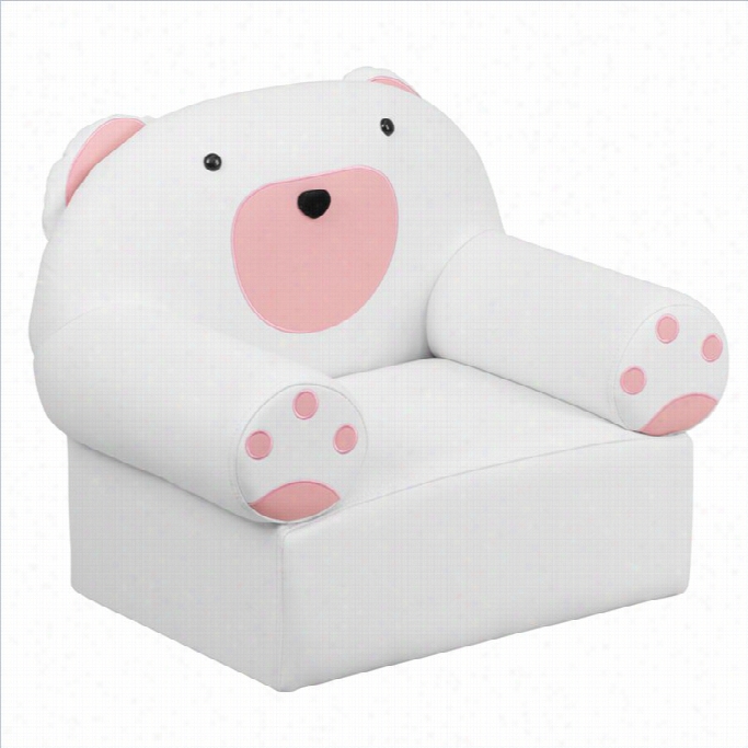 Flash Furnniture Ids Bearchair In Pink And White