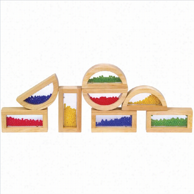 Guidecraft Hardwood Rainbow Blocks - Crystal Bead
