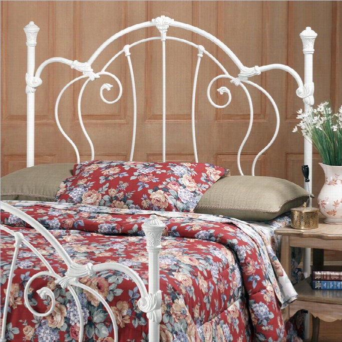 Hillsdale Cherie Spind Le Headboard In White-king