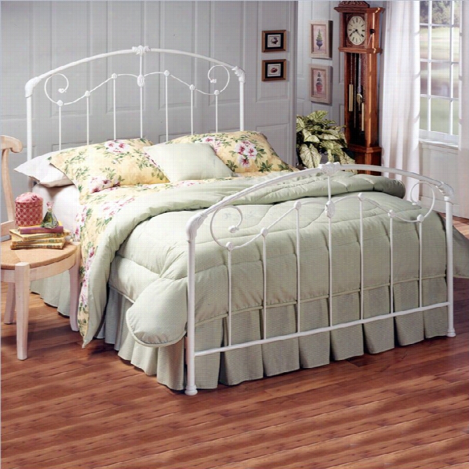 Hillsdale Maddie White Metal Panel Bed-twin