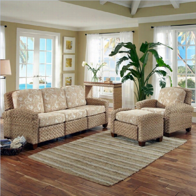 Home Styles Cabana Banana Ii 3 Pie Ce Sofa Sharpen In Honey Finish