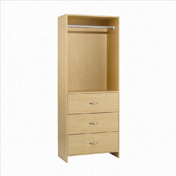 Homestar Drawer Closet Organizer In Birch Laminate