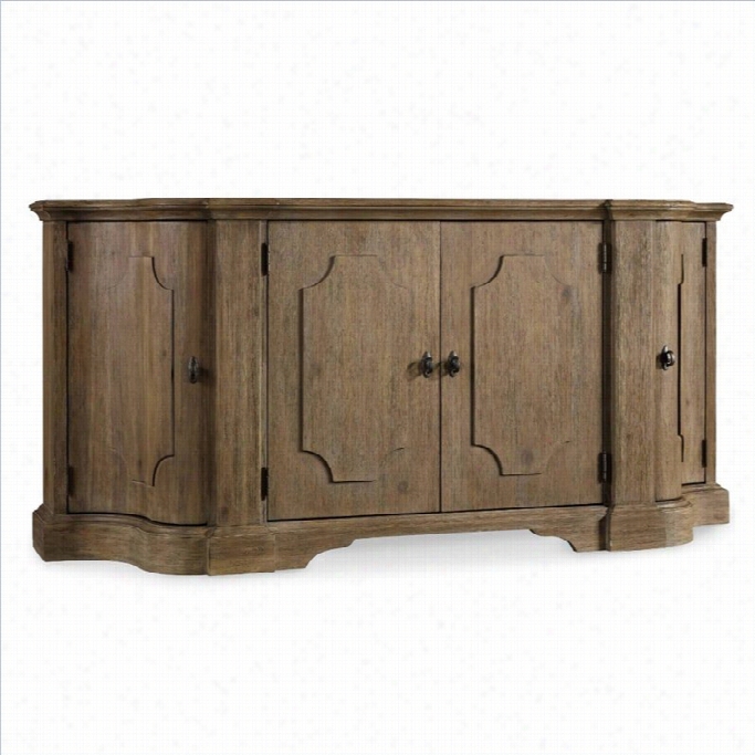 Hooker Furniture Corsica 4-dkor Shaped Credenza Inlight Wood