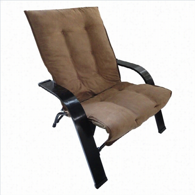 Intrnational Caravzn Foldable Game Chair In Saddle Brown