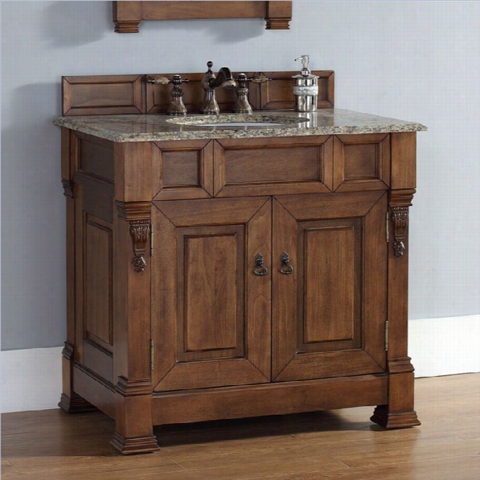 James Martin Brookfield 35 Single Bathroom Vanity Inc Ountry Oak