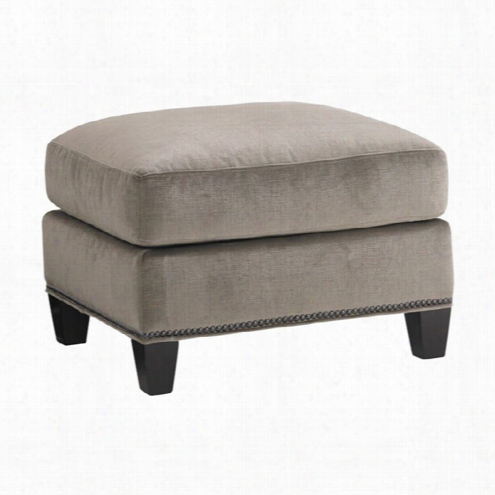 Lexington Carrera Sttrada Nailhea Dfabric  Ottoman In Greystone