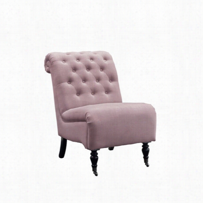 Linon Cora Accent Chair In Taupe