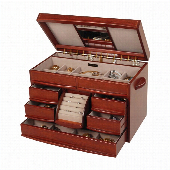 Mele And Co. Empress Jewelry Box In Walnut