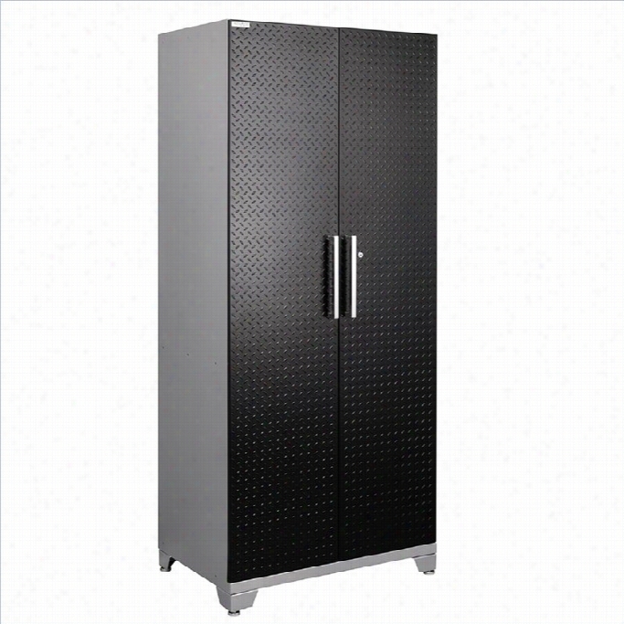 Newage Pertormance Plus Diamond Series Garage Locker Cabinet In Black