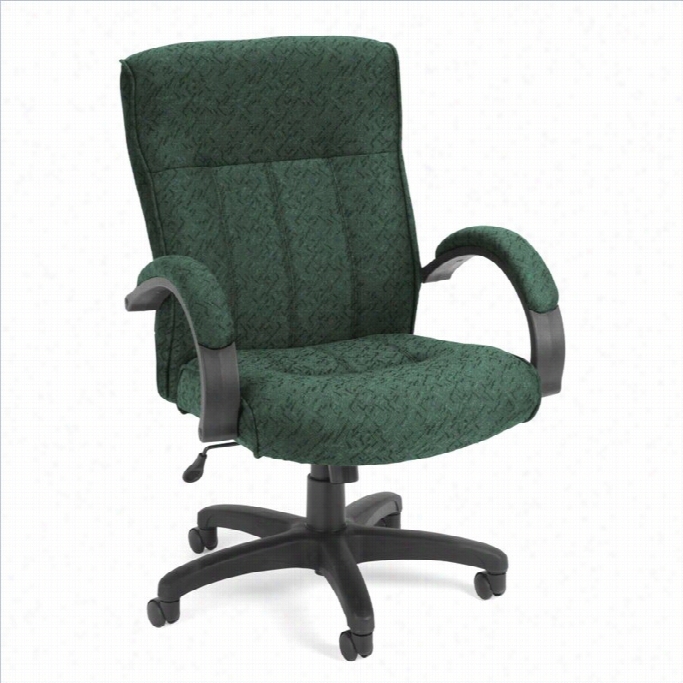 Ofm Stature Serie Sexecutive Midd-back Conference Office Chair In Greeen