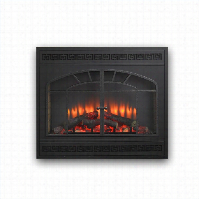 Outdoor Greatroom Company Rectangular Elctric Fireplace Front For Gbi-41 I N Matte Black