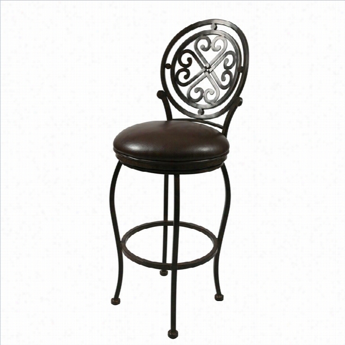 Pastel Furniture Ialand Fapls 30 Swivel Bar Stool In Ford Brown