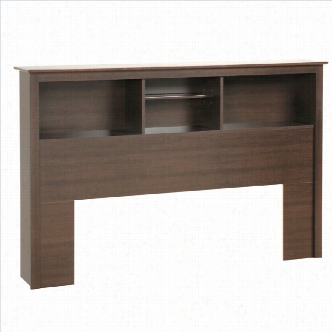 Prepac Manhatt An Full / Queenbookcase Bookcasee Headboarr In Espresso