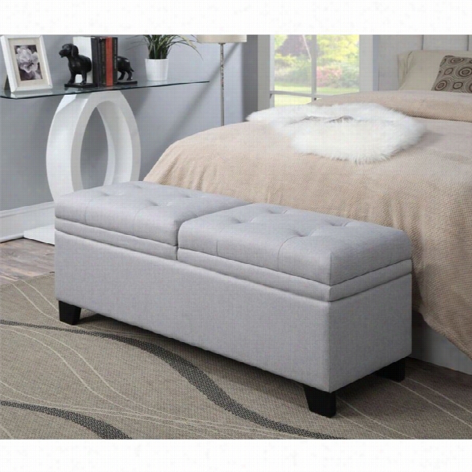 Pri Upholstered Storage Bedroom Bench In Trespass Marmor