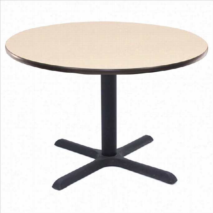 Regency Round Lunchroom Table In Beige-30 Inch