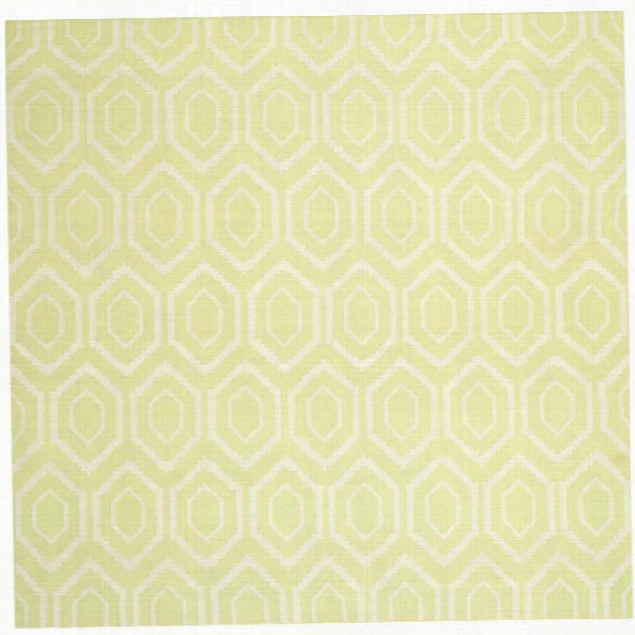 Safavieh Dhurries Green Contemporary Rug - Square 8'