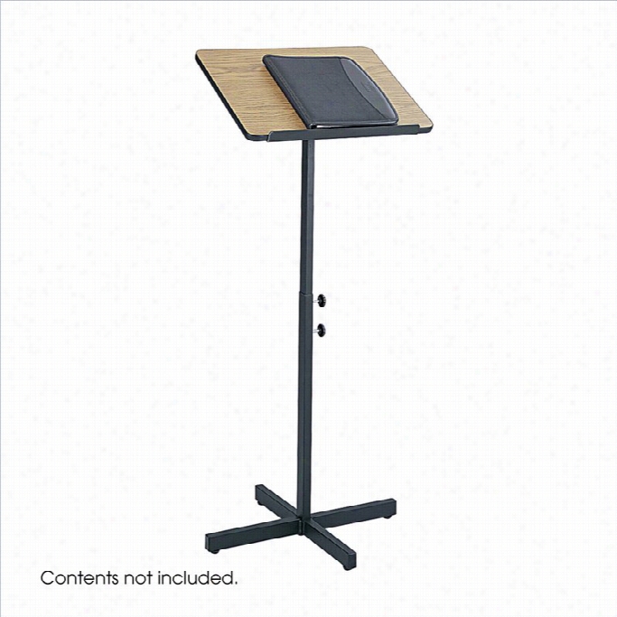 Safc Omedium Oak Adjustable Lectern