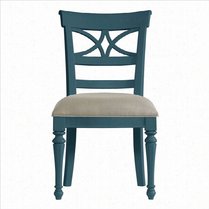 Stanley Furniture Coastal Living Retreat Sea Watch Dining Chair In English Blue