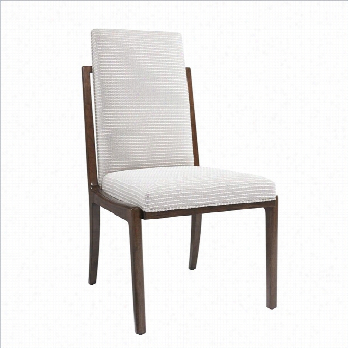 Stanley Furniture Fairlane Upholstered Army Dining Chair In Fidd Le