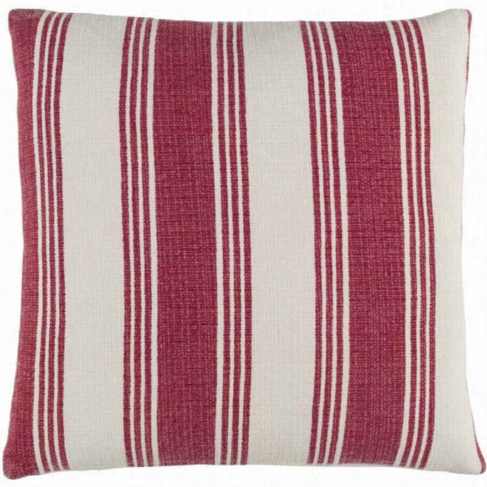 Surya Anchor Bay Opy Fill 222 Square Pilllow In Red