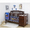 Dream On Me Niko 5-in-1 Convertible Crib with Changer in Espresso