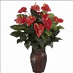 Nearly Natural Anthurium with Vase Silk Plant