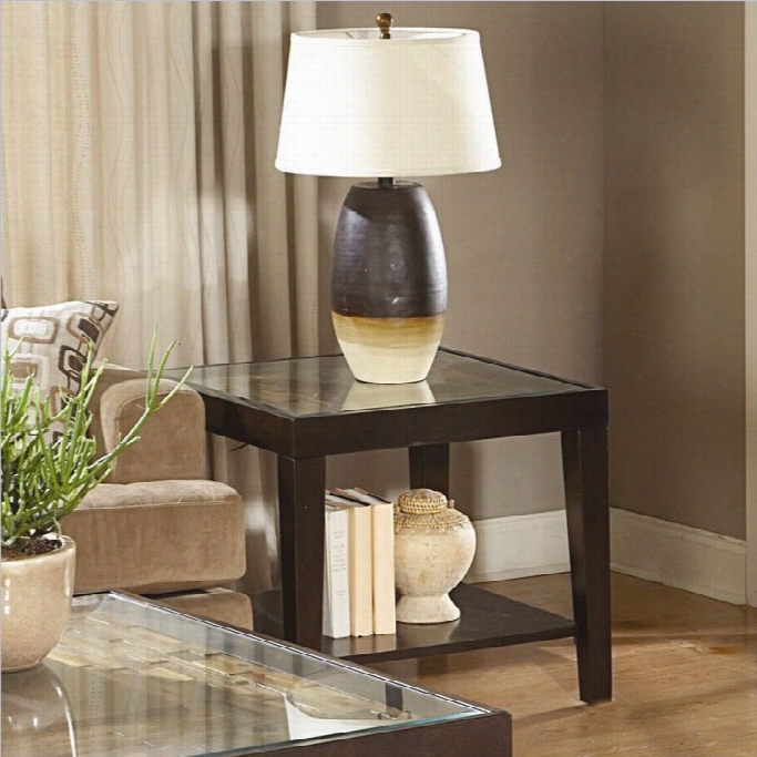 Trent Home Vincent End Table In  Espresso