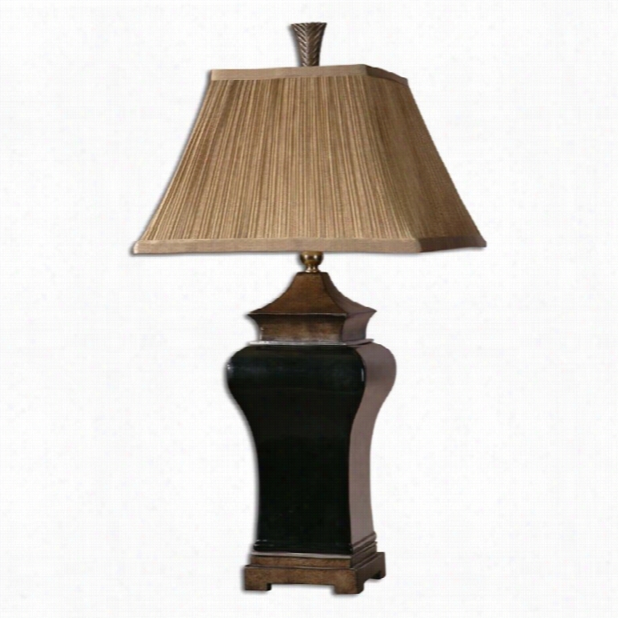 Uttrmost Delmar Table Lamp In Ebony Glaze