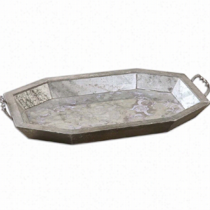 Uttermost Mirte Antiqued Glass Tray