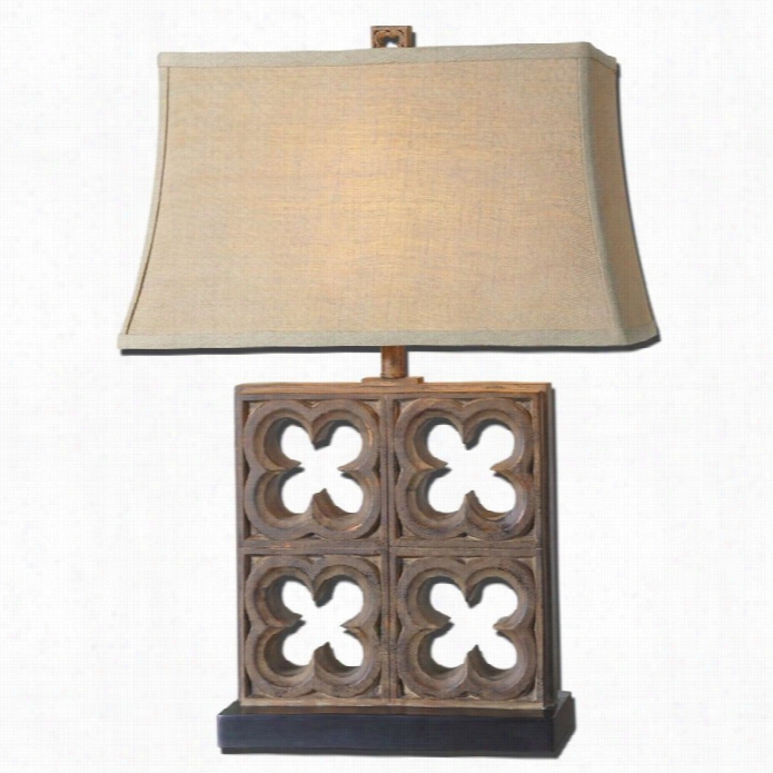 Uttermost Vettore Table Lamp In Rustic Bronze