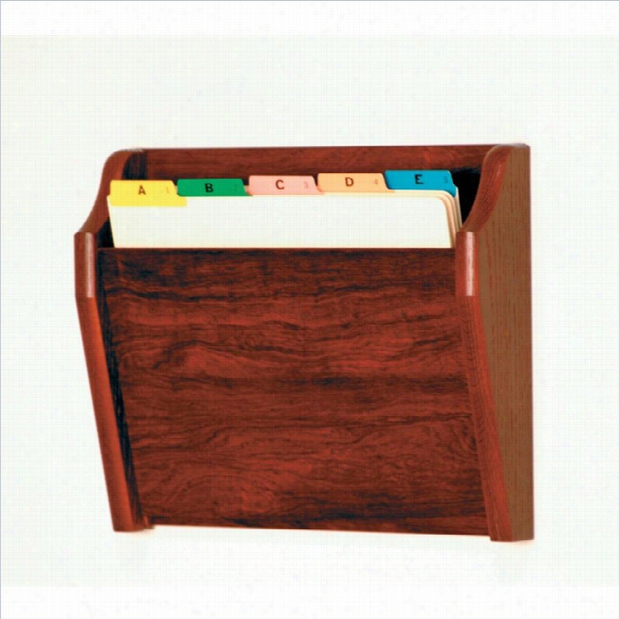 Wooden Mallet Chart Holder With Tapered Bottom In Mahogany