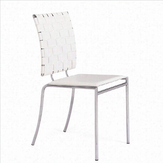 Zuo Criss Cross Dining Chair-espresso