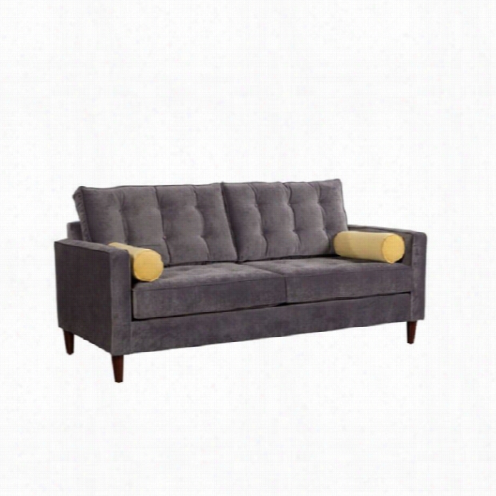 Zuo Savannah Sofa In Slate Gray And Glden