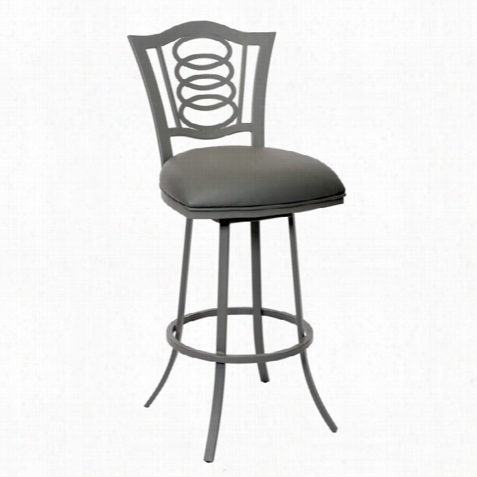 Armen Living Essex 26 Transitional Bar Stool In Gra